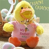 My First Easter Personalized Quacking Easter Duck- Girl - 12709-G