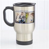 Picture Perfect Personalized Photo Travel Mug- 2 Photos - 12733-2