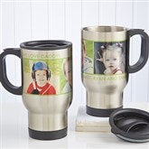 Picture Perfect Personalized Photo Travel Mug-3 Photos - 12733-3