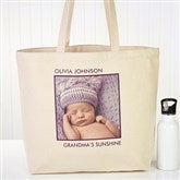 Picture Perfect Personalized Canvas Tote-1 Photo - 12734-1