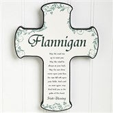 Traditional Irish Blessing Personalized Cross - 12794