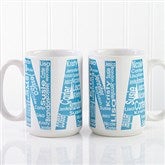 Repeating Name For Her Personalized Coffee Mug- 15 oz. - 12868-L