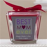 Best Mom Ever Personalized Scented Glass Candle-Spice - 12885-S
