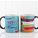 Reasons Why Personalized Black Coffee Mug- 11 oz. - 12930-B
