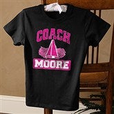 15 Sports Personalized Coach Black Ladies Fitted Tee - 12950-FTB