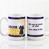 Graduation Character Personalized Mug- 15 oz. - 12954-L