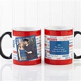 School Spirit Personalized Photo Mug-Black Handle - 12958-BP