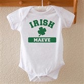 Irish Pride White Personalized Baby Bodysuit - 13008-BB