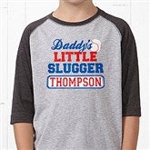 Lil' Slugger Personalized Grey Youth Baseball T-Shirt - 13074-BYT