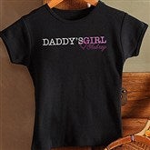 Daddy's Girl Personalized Youth Fitted Tee - 13080-FT