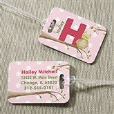 Owl About You Personalized Luggage Tag 2 Pc Set - 13178