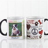 Peace, Love, Dogs Photo Coffee Mug - 13349-B