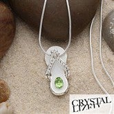 Birthstone Flip Flop Necklace - 1431D-N