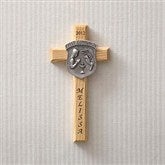 Communion Pewter Engraved Cross- Girl - 2037-G