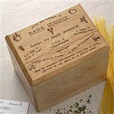 Recipe For A Happy Household Bamboo Recipe Box - 2414-B