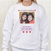 Personalized Photo Message Adult Sweatshirt - 2642-S