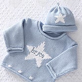 Precious Baby Sweater & Hat Set - Blue - 2782-B