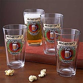 Neighborhood Pub Pint Glasses - Set of 4 - 3256D-M