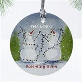 Snow Couple© Personalized Ornament - 3333