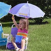 Beach Chair & Umbrella Set- Purple - 3385-PL