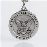 St. Michael Men's Pendant- Navy - 3529-N