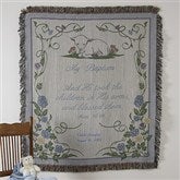 My Baptism© Personalized Afghan - Blue - 3642-B