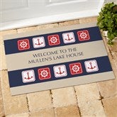 Ahoy! Nautical Personalized Doormat - 3910