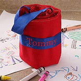 Personalized Crayon Roll-up Case - Red - 4137R