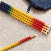 Personalized Rainbow Colored 12pc Pencil Set - 4150-P