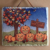Our Family Pumpkin Patch© Slate Plaque - 4224
