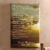 Sunset Memorial Canvas - 24