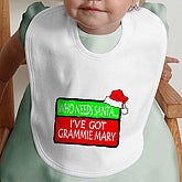 Who Needs Santa - Personalized Bib - 4660-B