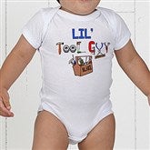 Lil Tool Guy White Baby Bodysuit - 4702-BB