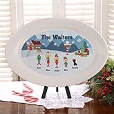 Winter Family© Personalized Platter - 4743
