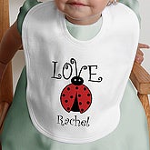 Little Love Bug Personalized Bib - 4812-B