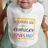 Somebody Loves Me©- Personalized Bib  - 4814-B