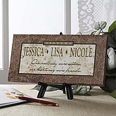 The Gift of Sisters© Canvas Art - 3 Names - 4937-N3