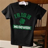 Irish Pride Personalized Ladies Black Fitted Shirt - 5138-BLT