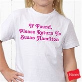 You Name It White Youth T-Shirt - 5278-YT
