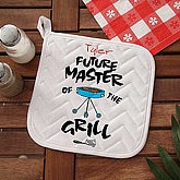 Future Master Of The Grill Personalized Potholder - 5428-YP
