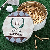 Golf Pro© Personalized Tin & Tee Set - 5476