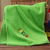 Fun In The Sun© Beach Towel- Lime Green - 5599-L