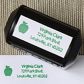 Chalkboard Teacher Address Rubber Stamper - 5755-S