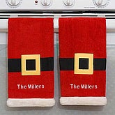 Personalized Santa Kitchen Towel Set - 5995