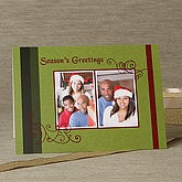 Happy Holidays Photo Cards & Envelopes - Two Photos - 6054-C2
