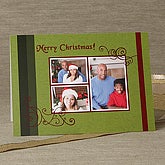 Happy Holidays Photo Cards & Envelopes - Three Photos - 6054-C3