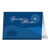 Silent Night Personalized Christmas Cards - 6177-C