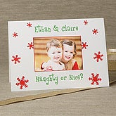Naughty or Nice© HORIZONTAL Photo Cards & Envelopes - 6185-CH