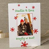 Naughty or Nice© VERTICAL Photo Cards & Envelopes - 6185-CV