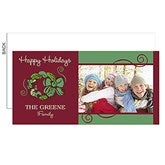Holiday Wreath Photo Postcards & Envelopes - 6195